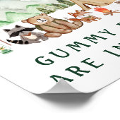 何人がウッドランドの赤ちゃんシャワーのゲームを持っているか推測 ポスター (角)