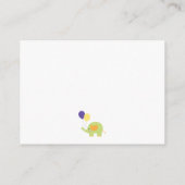 何人だと思う？白と可愛い象のゲームカード エンクロージャーカード (裏面)