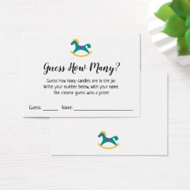 何人だと思う？白馬付き/ロッキングホースゲームカード