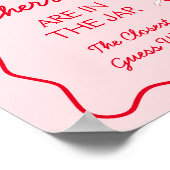 何人のさくらんぼの赤ちゃんシャワーのゲーム ポスター (角)