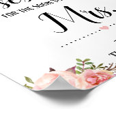 何人のキスがすぐにシャワー夫人になるためのサイン ポスター (角)