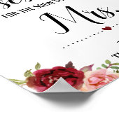 何人のキスがすぐにシャワー夫人になるためのサイン ポスター (角)