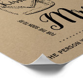 何人のキスがすぐにシャワー夫人になるためのサイン ポスター (角)