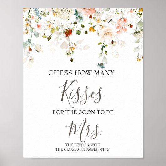 何人のキスがすぐにミセス・シャワー・ゲーム ポスター (正面)