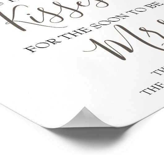 何人のキスがすぐにミセス・シャワー・ゲーム ポスター (角)