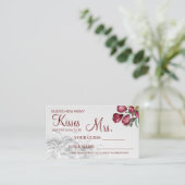 何人のキスがミセス・シャワーカードゲーム プレイスカード (スタンド正面)