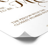 何人のキスのパンパスシャワーゲームのサイン ポスター (角)