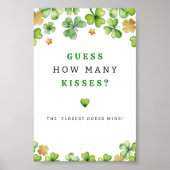 何人のキスの赤ちゃんシャワーゲームのサインを推測 ポスター (正面)