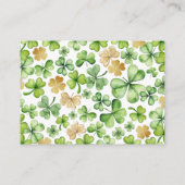 何人のキスの赤ちゃんシャワーゲームカード エンクロージャーカード (裏面)