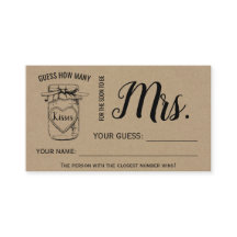 何人のキスはすぐにミセス・ゲームカードになる