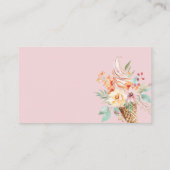 何人のキスアイスクリームブライダルシャワー エンクロージャーカード (裏面)