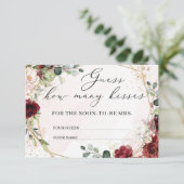 何人のキスゲームカードboho burgundyフローラ エンクロージャーカード (スタンド正面)