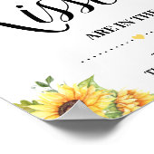 何人のキスゲームサインブライダルシャワーboho chic ポスター (角)