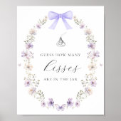 何人のキスシャワーゲームワイルドフラワーボウを推測 ポスター (正面)