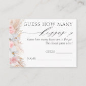 何人のキススグラスのゲームカード エンクロージャーカード (正面)