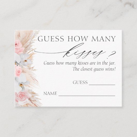 何人のキススグラスのゲームカード エンクロージャーカード (正面)