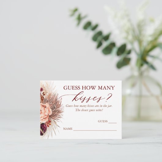 何人のキススグラスのゲームカード エンクロージャーカード (スタンド正面)