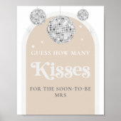 何人のキスディスコブライダルシャワーゲーム ポスター (正面)