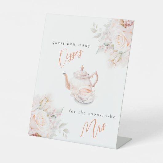 何人のキスパステル開花シャワーゲーム 台座サイン (正面)