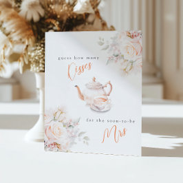 何人のキスパステル開花シャワーゲーム 台座サイン