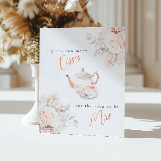 何人のキスパステル開花シャワーゲーム 台座サイン