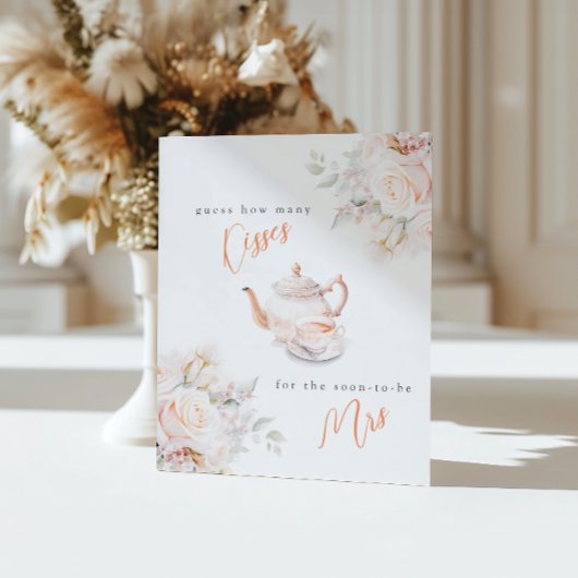 何人のキスパステル開花シャワーゲーム 台座サイン