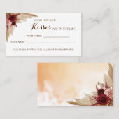 何人のキスパンパブライダルシャワーゲームカード プレイスカード (正面/裏面)