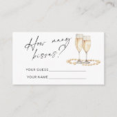 何人のキスパールとプロセッコブライダルゲーム エンクロージャーカード (正面)