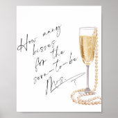 何人のキスパールとプロセッコブライダルシャワー ポスター (正面)