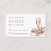 何人のキスピアスプロセッコブライダルシャワー エンクロージャーカード (正面)