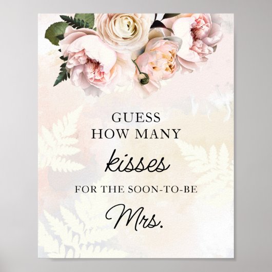 何人のキスブライダルシャワーのゲームのポスター ポスター (正面)