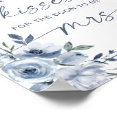 何人のキスブライダルシャワーダスティブルーゲーム ポスター (角)