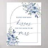 何人のキスブライダルシャワーダスティブルーゲーム ポスター (正面)