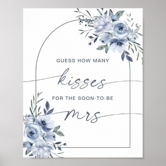 何人のキスブライダルシャワーダスティブルーゲーム ポスター (正面)