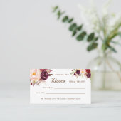 何人のキスマルサラブライダルシャワーゲームカード プレイスカード (スタンド正面)