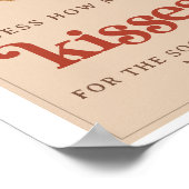 何人のキスレトロバウブルクリスマスブライダル ポスター (角)