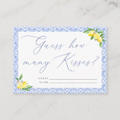 何人のキスレモンブルータイルポジターノを推測 エンクロージャーカード (正面)