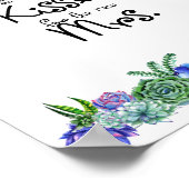 何人のキス多肉食ブライダルシャワーゲーム ポスター (角)