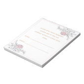 何人のキス植物性ブライダル推測カード ノートパッド (回転)