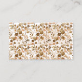 何人のキス秋秋ブライダルシャワーゲーム プレイスカード (裏面)