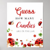 何人のキャンディーがバグの赤ちゃんシャワーのサインを愛しているか推測 ポスター (正面)