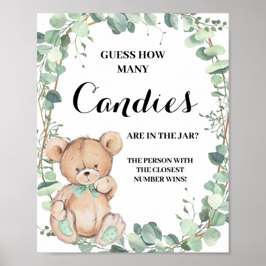 何人のキャンディーが緑のシャワーを浴びるゲームの看板 ポスター (正面)