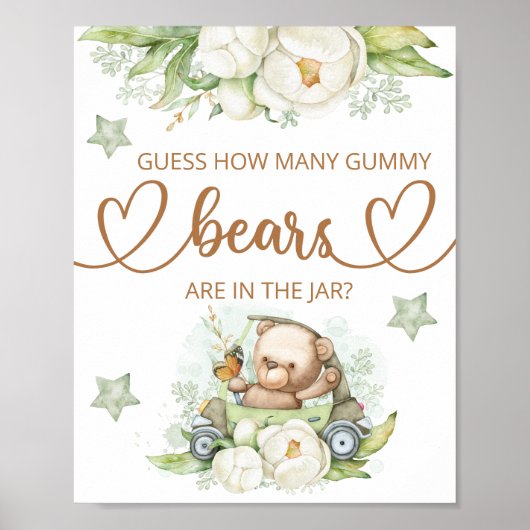 何人のグミベアのポスターを当てる ポスター (正面)