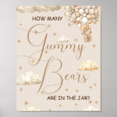 何人のグミベア赤ちゃんシャワーのゲームを推測 ポスター (正面)