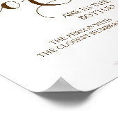 何人のコルクパンパブライダルシャワーゲームサイン ポスター (角)