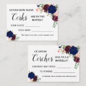 何人のコークゲーム英語シャワスペインのーカード プレイスカード (正面/裏面)