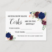 何人のコークゲーム英語シャワスペインのーカード プレイスカード (正面)