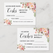 何人のコークゲーム英語シャワスペインのーカード プレイスカード (正面/裏面)