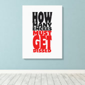 何人の人が解雇されなければならない キャンバスプリント (インサイチュ (ウッドフロア))