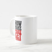 何人の人が解雇されなければならない コーヒーマグカップ (正面左)